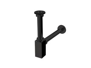 NEWARC CORNER SINK FAUCET WITH STRAINER BLACK 760521B