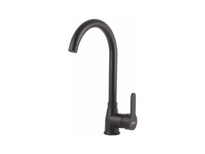 VENEZIA CHROME BLACK SWAN SINK FAUCET 5012302-05 | VENEZIA KROM SİYAH KUĞU LAVABO BATARYASI 5012302-05