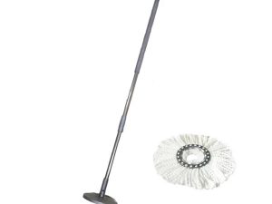 LUNA ROUND 360° MICROFIBER MOP SET WITH HANDLE 020573