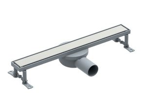 MAXİFLOW LİNE PERA SHOWER GRATE 40CM FULL CHROME-SIDE EXIT 26510