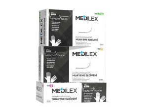 REFLEX MEDİLEX POWDER FREE EXAMINATION GLOVE BLACK S SIZE 100 PACK