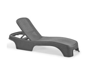 BREZZA 2536 ROYAL RATTAN CHAISE LOUNGE ANTHRACITE