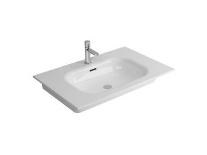 NEWARC WASHBASIN WITH ETAGERE NATURAL 80X52X1,4CM 504080-1 | NEWARC ETAGERE NATURAL LAVABO 80X52X1,4CM 504080-1