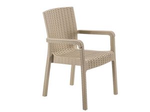 BREZZA 2527 RATTAN ROYAL ARMCHAIR DESERT BEIGE