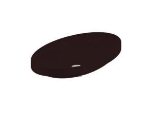 NEWARC SAND COUNTERTOP WASHBASIN GLOSSY BLACK 65X37X5CM 505065