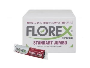 FLOREX 511 STANDARD JUMBO GARBAGE BAG 80X110CM 20 ROLLS 1 ROLL 10 PIECES