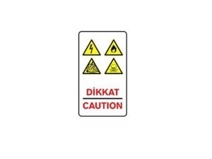 C130 ATTENTION 15X25 CM