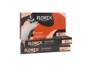 FLOREX WASHCLOTH BLACK 100 PACK