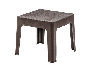 BREZZA 2594 WOOD PATTERN COFFEE TABLE 45X45X41 CM DARK BROWN