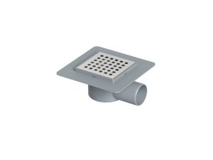 MAXİFLOW MINI FLOOR DRAIN 10X10 Ø50 SIDE OUTLET 14022