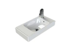 TURQUOISE CERASTYLE SHARP WASHBASIN 60X30CM 044400-U WITH RIGHT HAND FAUCET HOLE