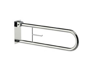 MAXİFLOW ARTICULATED MOVABLE WC GRAB BAR WITH PAPER HOLDER Ø32 SS304 13579