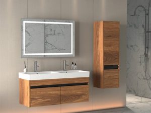 AQUANİL VENTİ 120 CM BATHROOM CABINET WALNUT