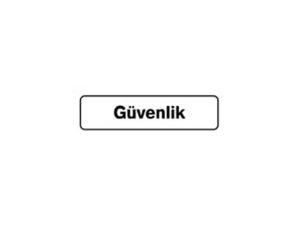 B1-218 SECURITY 7.5X25 CM | B1-218 GÜVENLİK 7,5X25 CM
