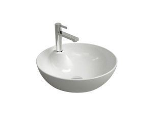 NEWARC NEWART COUNTERTOP SINK WITH FAUCET HOLE MATT WHITE 42.5X15.5CM 5010BT-MW