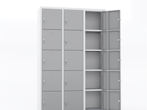 MASTER STEEL SAFETY DEPOSIT LOCKER METAL 15 COMPARTMENT 117X40X175 U-GZ015