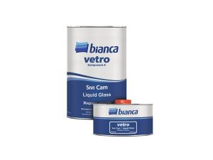 BANCA VETRO LIQUID GLASS TRANSPARENT AND GLOSSY WATERPROOFING LIQUID GLASS 4 KG