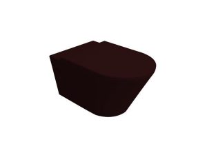 NEWARC IDEA WALL HUNG TOILET GLOSSY BLACK 3825B + MODERN DUROPLAST BLACK COVER 7210B