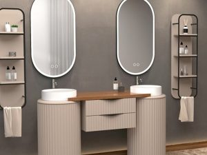 AQUANİL LOTUS DUO 150 CM BATHROOM CABINET VIOLET