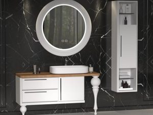 AQUANİL PRESTIGE 140 CM BATHROOM CABINET WHITE