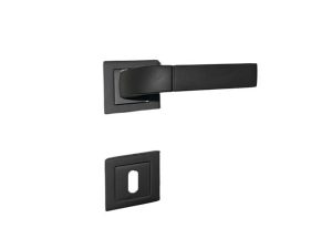 AS-252 R JALE ROSETTE DOOR HANDLE ROOM MATT BLACK