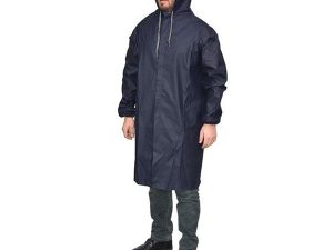 PVC EVA RAINCOAT TOPCOAT NAVY BLUE 0 13MM