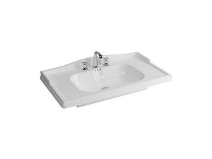 NEWARC THREE-HOLE ELITE WASHBASIN WITH ETAGERE 100X46X8CM 509100BT