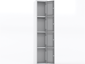 MASTER STEEL SAFETY DEPOSIT LOCKER METAL 4 COMPARTMENT 35X40X195 U-GZ04