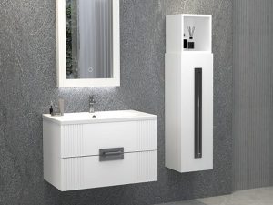 AQUANİL NUEVA 80 CM BATHROOM CABINET WHITE