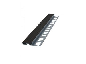 TESAY PVC BANDED STAIR STEP PROFILE 11MM BLACK BAPV11 | TESAY PVC BANTLI MERDİVEN BASAMAK PROFİLİ 11MM SİYAH BAPV11