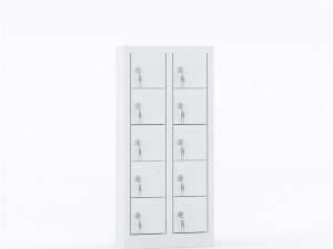 MASTER STEEL CELL PHONE LOCKER METAL 10 COMPARTMENT 42X20X92 U-C01