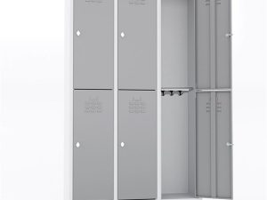 MASTER STEEL WARDROBE METAL 6 DOOR 117X40X198 U-S06 | MASTER ÇELİK GARDIROP METAL 6 KAPILI 117X40X198 U-S06