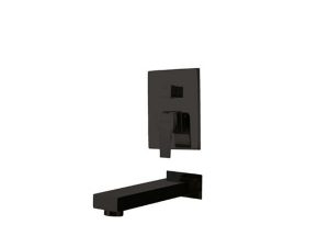 NEWARC AQUA BUILT-IN BATHROOM FAUCET WITHOUT VALVE BEAK BLACK 941111B | NEWARC AQUA ANKASTRE BANYO BATARYASI VALFSİZ GAGA SİYAH 941111B