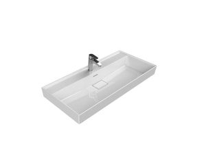 TURQUOISE CERASTYLE SHARP WASHBASIN 100X48CM 037500-U
