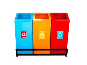 MAXİFLOW RECYCLING WASTE BIN ENVELOPE LID 3-PIECE PAINTED 23433