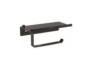 VENEZIA RIVER BLACK DECORATIVE TOILET PAPER HOLDER 5061302-05