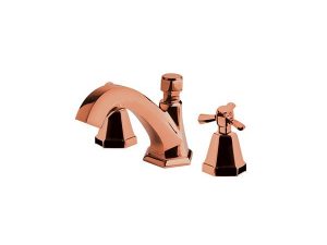 NEWARC HEXA THREE HOLE BASIN FAUCET POLISHED COPPER 104561S | NEWARC HEXA ÜÇ DELİKLİ LAVABO MUSLUĞU CİLALI BAKIR 104561S