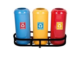 MAXİFLOW RECYCLING WASTE BUCKET WITH BUMP LID 3-PIECE PAINTED 13338