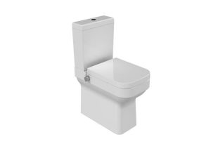 TURQUOISE CERASTYLE NOURA WALL HUNG TOILET SET WITH INTERMEDIATE FAUCET UF COVER + INTERIOR SET004036 COLD WATER