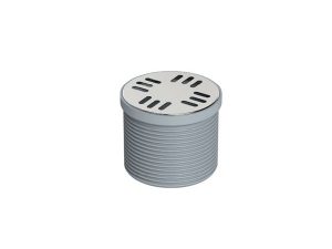 MAXİFLOW RİNG SIPHON RISER SPACER + STAINLESS GRILL 15X15 CM Ø100 14210