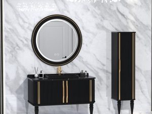 AQUANİL LAURO 120 CM BATHROOM CABINET BLACK | AQUANİL LAURO 120 CM BATHROOM CABINET BLACK