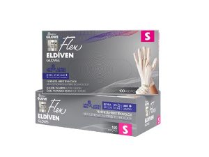 REFLEX FLEX POWDER FREE GLOVES WHITE S SIZE NEW GENERATION HYBRID TECHNOLOGY 100 PACK