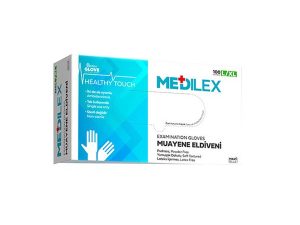 REFLEX MEDİLEX POWDER FREE EXAMINATION GLOVE BLUE L-XL SIZE 100 PACK