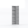 MASTER STEEL STORAGE CABINET METAL 5 COMPARTMENT 41X40X175 U-GZ05