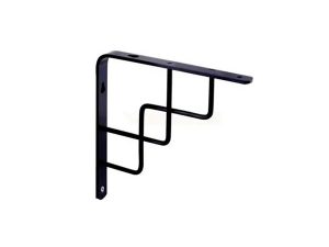 MEANDER UNDER SHELF 25X25 BLACK