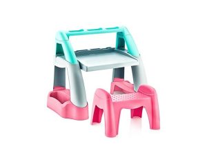 DALI ACTIVITY AND STUDY TABLE WITH STOOL PINK | DALI AKTİVİTE VE ÇALIŞMA MASASI TABURE İLE BİRLİKTE PEMBE