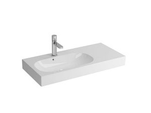 NEWARC WASHBASIN WITH ETAGERE RIVER 80X38X13CM 507080 | NEWARC ETAGERE NEHİRLİ LAVABO 80X38X13CM 507080