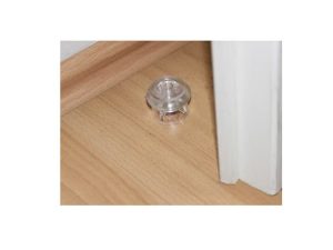 METAL FLOOR DOOR BUMPER TRANSPARENT 2 PCS 35MM 3002