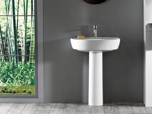 TURQUOISE BELLA 45X55 SINK 003300-U + COLUMN FOOT 006800