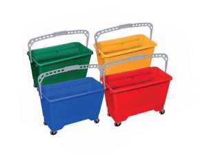 INDUSTRIAL GLAZIER BUCKET WHEELED YELLOW ECK-1002 | ENDÜSTRİYEL CAMCI KOVA TEKERLEKLİ SARI ECK-1002